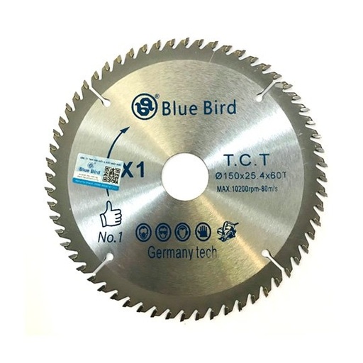 [X1-150x60T] Lưỡi Cưa Gỗ Blue Bird X1-150x60T