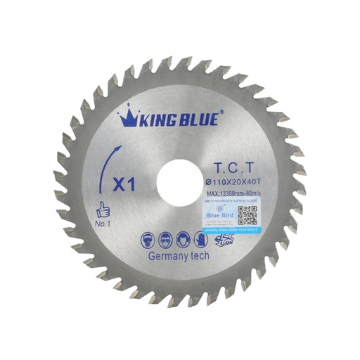 [X1-110x40T] Lưỡi Cưa Gỗ King Blue X1-110x40T