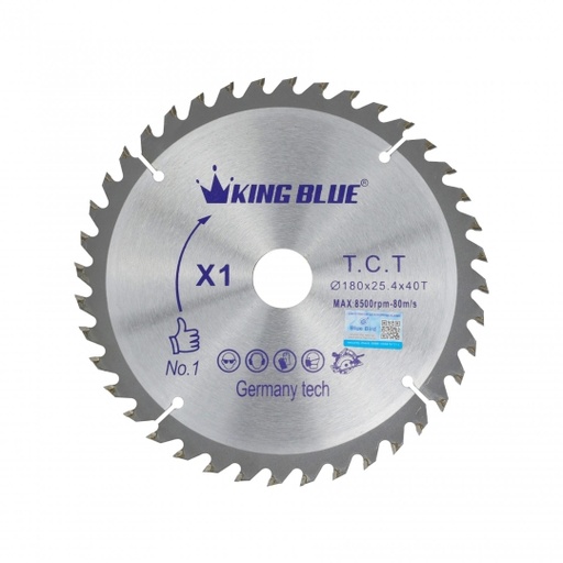 [X1-180x40T] Lưỡi Cưa Gỗ King Blue X1-180x40T